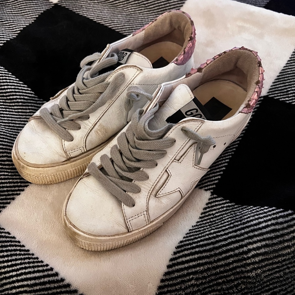 Pink Golden Goose May Sneakers